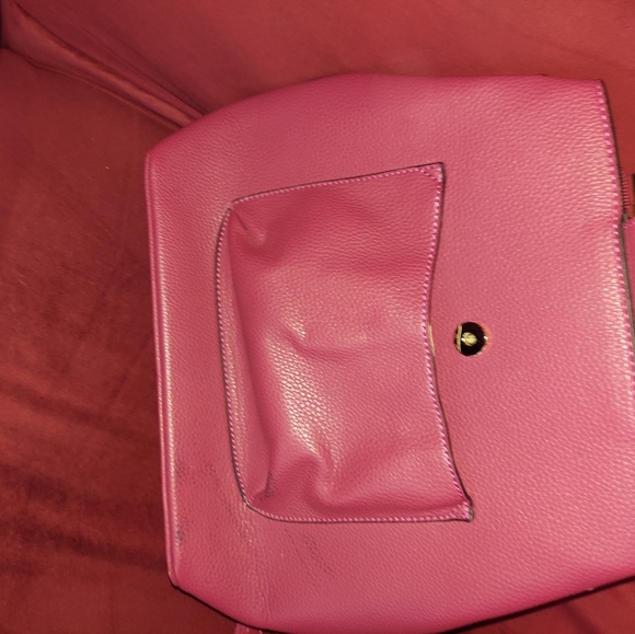 Handbag Backpack NO Brand Name,  Good Used Condition Dark Pinkish Color - Picture 9 of 14